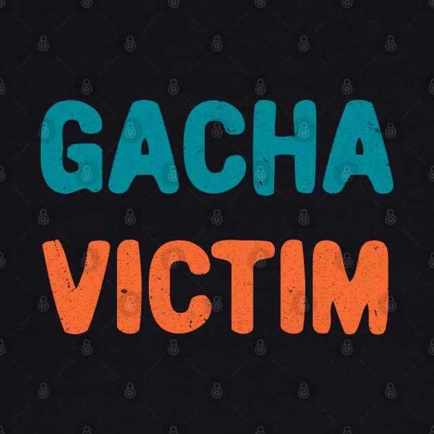 Gacha victim game typography by Oricca